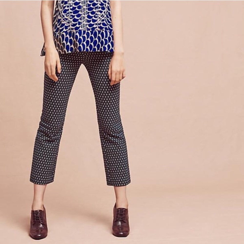 Anthropologie Cartonnier Crop Flare Sz 4 Pants